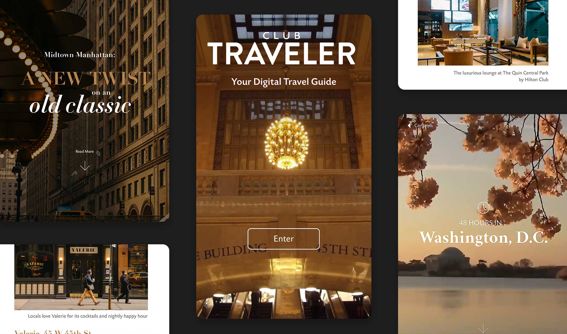 Club Traveller – Hilton's Digital Magazine — Design